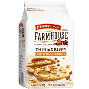 Pepperidge Farm Farmhouse Thin & Crispy Toffee Milk Chocolate Cookies