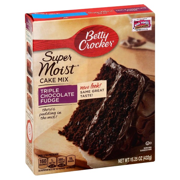 Betty Crocker Supermoist Triple Chocolate Fudge Cake Mix