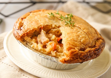 Chef's Express Family Size Chicken Pot Pie - Top Crust Only