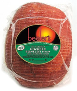 Beeler's Fully Cooked Uncured 1/4 Boneless Ham