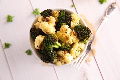 Oven-Roasted Broccoli & Cauliflower