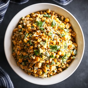Hatch Chile Elote-Style Corn Salad