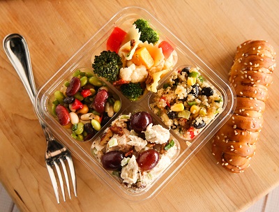 DLM 4Square Veggies & Dip