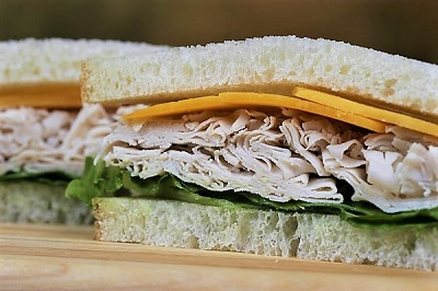 DLM Turkey on White Bread