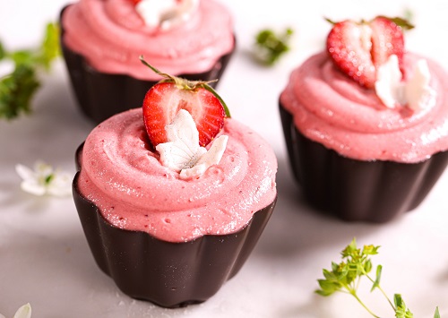 Sensational Strawberry Mousse Cup