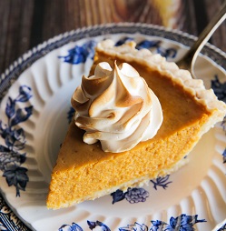 Grandma Tobias Pumpkin Pie Half