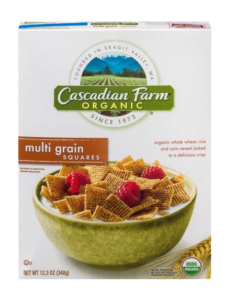 Cascadian Farm Cereal - Organic Multi Grain Squares