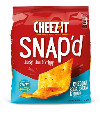 Cheez-It Snap'd Cheddar Sour Cream and Onion Crackers