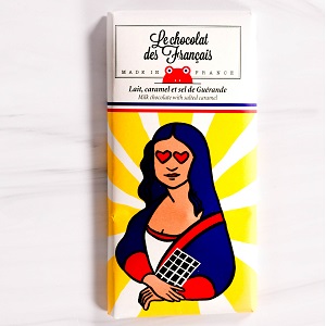 Le Chocolat des Francais Milk Chocolate with Salted Caramel Bar
