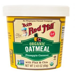 Bob's Red Mill Organic Gluten Free Pineapple Coconut Oatmeal Cup