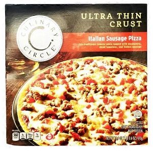 Culinary Circle Ultra Thin Crust Italian Sausage Pizza