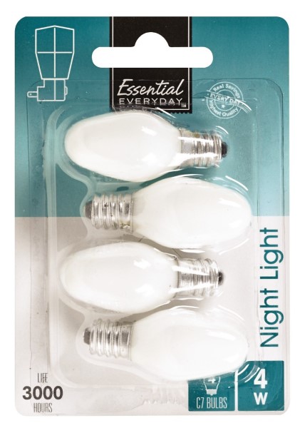 Essential Everyday 4w Nightlight Bulbs White