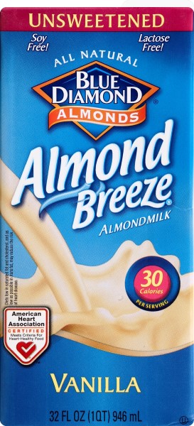 Blue Diamond Breeze - Unsweetened Vanilla Almond Milk