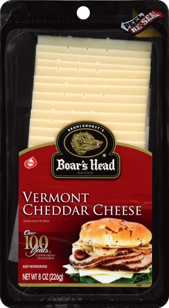 Boar's Head Vermont Cheddar Cheese Slices