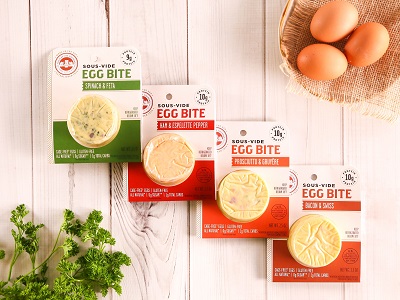 Three Little Pigs Sous-Vide Egg Bite Spinach & Feta