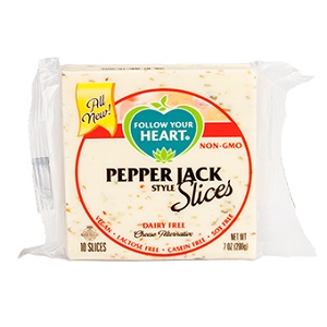 Follow Your Heart Dairy Free Pepper Jack Style Cheese Slices