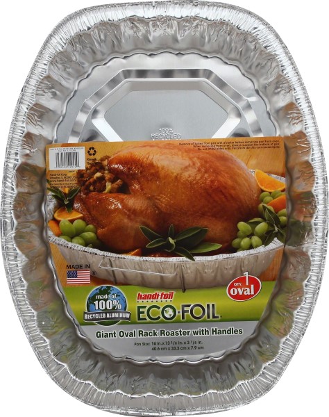 Handi-foil Eco-foil Giant Oval Rack Roaster with Handles