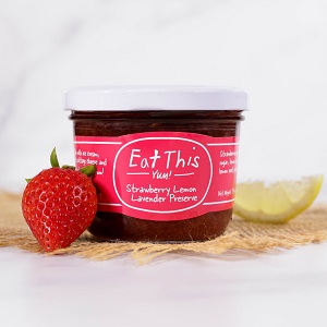 Eat This Yum! Strawberry Lemon Lavender Preserves