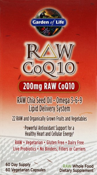 Garden of Life Raw CoQ10 200 Mg