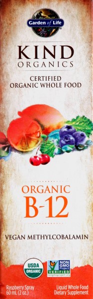 Garden of Life Kind Organics Organic B12 Spray