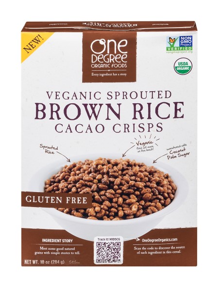 One Degree Sprouted Brown Rice Crisp Organic Cereal