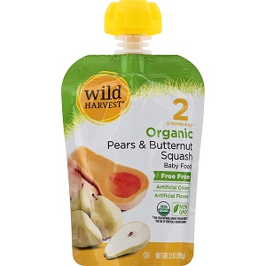 Wild Harvest Organic Baby Food 2 - Pears & Butternut Squash