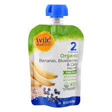 Wild Harvest Organic Baby Food 2 - Bananas Blueberries & Oats