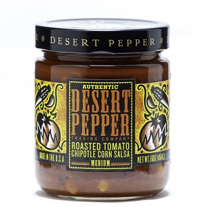 Desert Pepper Roasted Tomato Chipotle Medium Corn Salsa