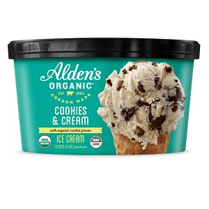 Alden's Organic Cookies 'n Cream Ice Cream