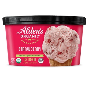 Alden's Organic Strawberry Ice Cream