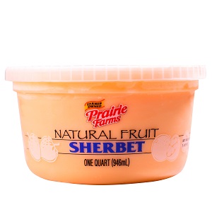 Prairie Farms Natural Fruit Orange Sherbet Ice Cream
