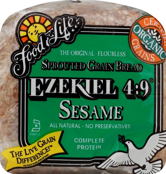 Food For Life Ezekiel 4:9 Sesame Sprouted Whole Grain Bread