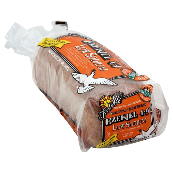 Food For Life Ezekiel 4:9 Bread Low Sodium Sprouted Whole Grain Bread