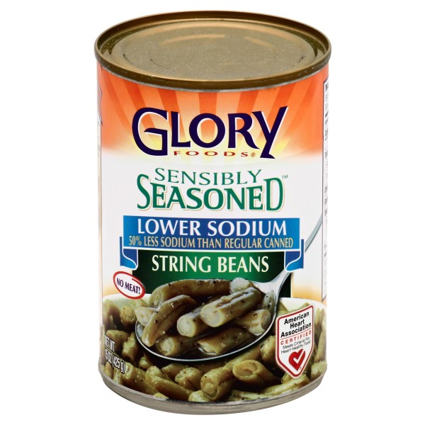 Glory Foods Sensibly Seasoned String Beans - Lower Sodium