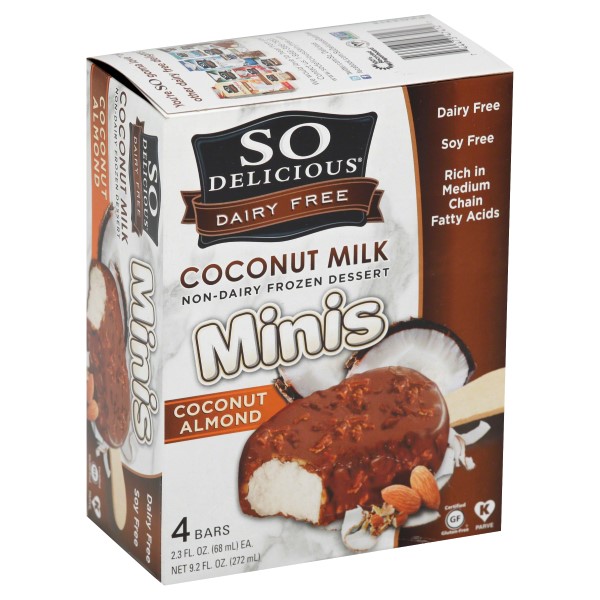 So Delicious Coconut Almond Minis Non-Dairy Frozen Dessert Bars
