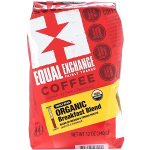 Equal Exchange Organic Breakfast Blend Whole Bean Coffee