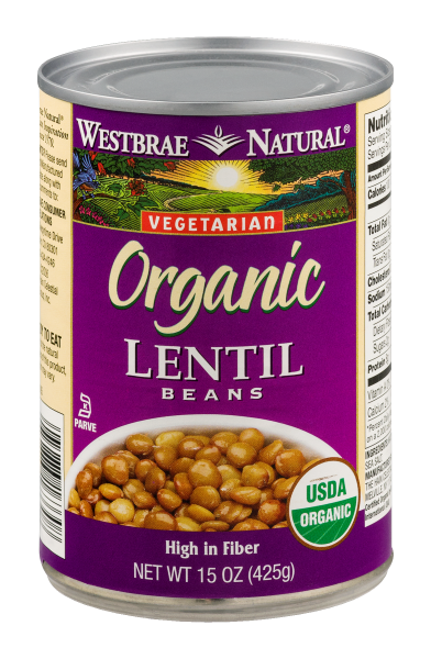 Westbrae Natural Organic Lentil Beans