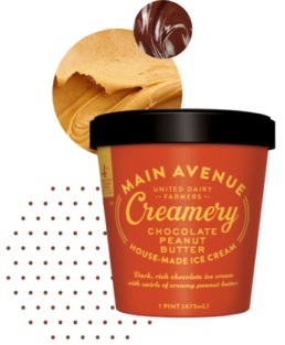 UDF Main Avenue Creamery Ice Cream - Chocolate Peanut Butter
