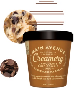 UDF Main Avenue Creamery Ice Cream - Chocolate Chip Cookie Dough