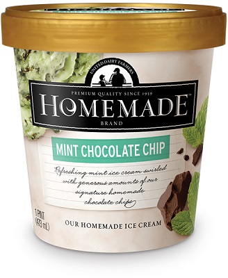 Homemade Brand Mint Chocolate Chip Ice Cream