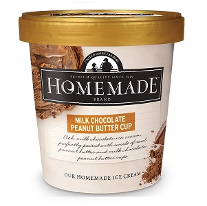 Homemade Brand Milk Chocolate Peanut Butter Cup Ice Cream