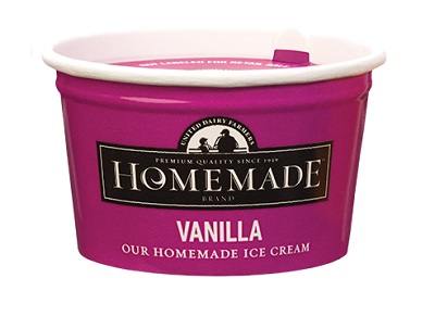 Homemade Brand Vanilla Ice Cream Novelty Cups