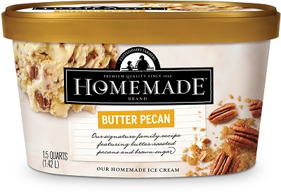 Homemade Brand Butter Pecan Ice Cream