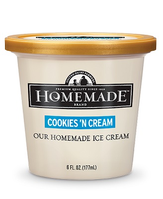 Homemade Brand Junior Cookies 'n Cream Ice Cream
