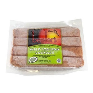 Beeler's Ready to Cook Mild Italian Frozen Sausage