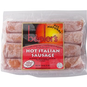 Beeler's Ready to Cook Hot Italian Frozen Sausage