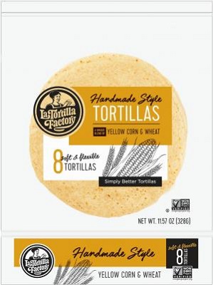 La Tortilla Factory Hand Made Style Yellow Corn & Wheat Tortillas