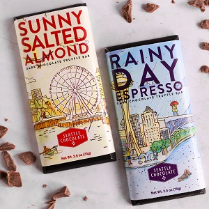 Seattle Chocolate Rainy Day Espresso Dark Chocolate TruffleBar