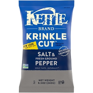 Kettle Brand Potato Chips - Krinkle Cut Salt & Pepper