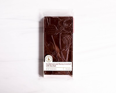Wildwood Chocolate Cardamom & Honey Caramel with Sea Salt Bar